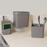 Suporte de Parede para Lixeira Trium Branco - Ela Decora