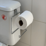 Suporte Duplo de Papel Higiênico para Caixa Acoplada Cromado - Ela Decora