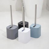 Suporte Escova Sanitária Dual Preto 38cm - Ela Decora