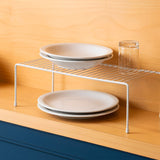 Suporte Organizador de Armário Grande 44,5cm Branco Design Moderno - Ela Decora