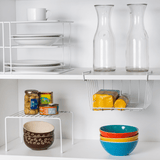 Suporte Organizador de Pratos 3 Níveis 26cm Branco Alta Resistência - Ela Decora