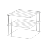 Suporte Organizador de Pratos 3 Níveis 26cm Branco Alta Resistência - Ela Decora