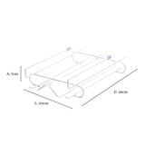 Suporte Organizador De Taças Para Armário De Encaixar Branco - Ela Decora