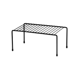 Suporte Organizador Retangular de Armário Médio 32,5cm Preto Fosco Alta Resistência - Ela Decora