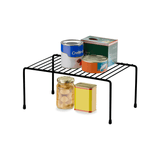 Suporte Organizador Retangular de Armário Médio 32,5cm Preto Fosco Alta Resistência - Ela Decora