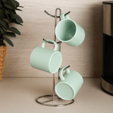 Suporte para Caneca e Xicara em Aço Cromado 15,2cm - Ela Decora