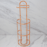 Suporte para Papel Higiênico 3 rolos de Chão e Parede Rose Gold - Ela Decora