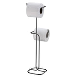 Suporte para Papel Higiênico de Chão 2 Rolos Ônix - Ela Decora