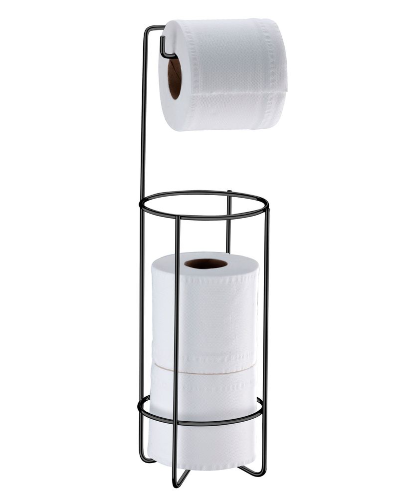 Suporte para Papel Higiênico de Chão Onix - Ela Decora