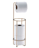 Suporte para Papel Higiênico de Chão Rose Gold - Ela Decora