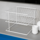 Suporte Para Pratos Organizador de Bancada Branco - Ela Decora