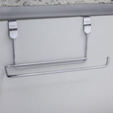 Suporte Para Rolo De Papel Toalha Para Porta Armário Cromado - Ela Decora