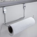 Suporte Para Rolo De Papel Toalha Para Porta Armário Cromado - Ela Decora