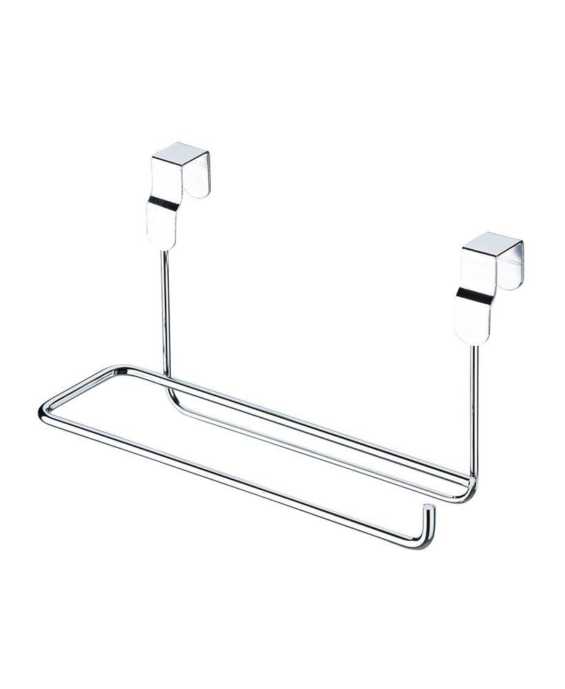 Suporte Para Rolo De Papel Toalha Para Porta Armário Cromado - Ela Decora