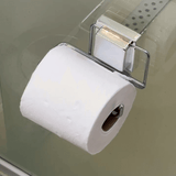 Suporte Para Rolo Papel Higiênico Com Ventosa Fixa Cromado - Ela Decora