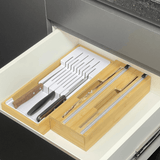 Organizadores de gaveta em bambu