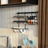 Suporte Para Rolos De Papel Toalha, Alumínio e Pvc Para Barra Preto Fosco Linha Black - Ela Decora