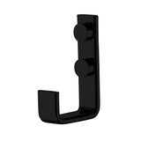 Suporte Para Roupa Toalha Cabide Gancho Multiuso Aço Preto Fosco Linha Black - Ela Decora