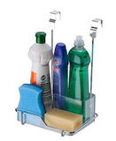 Suporte para Sabão Detergente e Esponja Para Porta Armário Cromado - Ela Decora