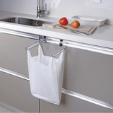 Suporte Para Sacola Plástica P/ Porta de Armário Cromado - Ela Decora