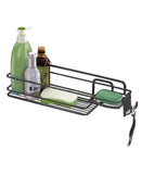 Suporte para Shampoo Sabonete Parafuso de Parede com Gancho Móvel Ônix - Ela Decora