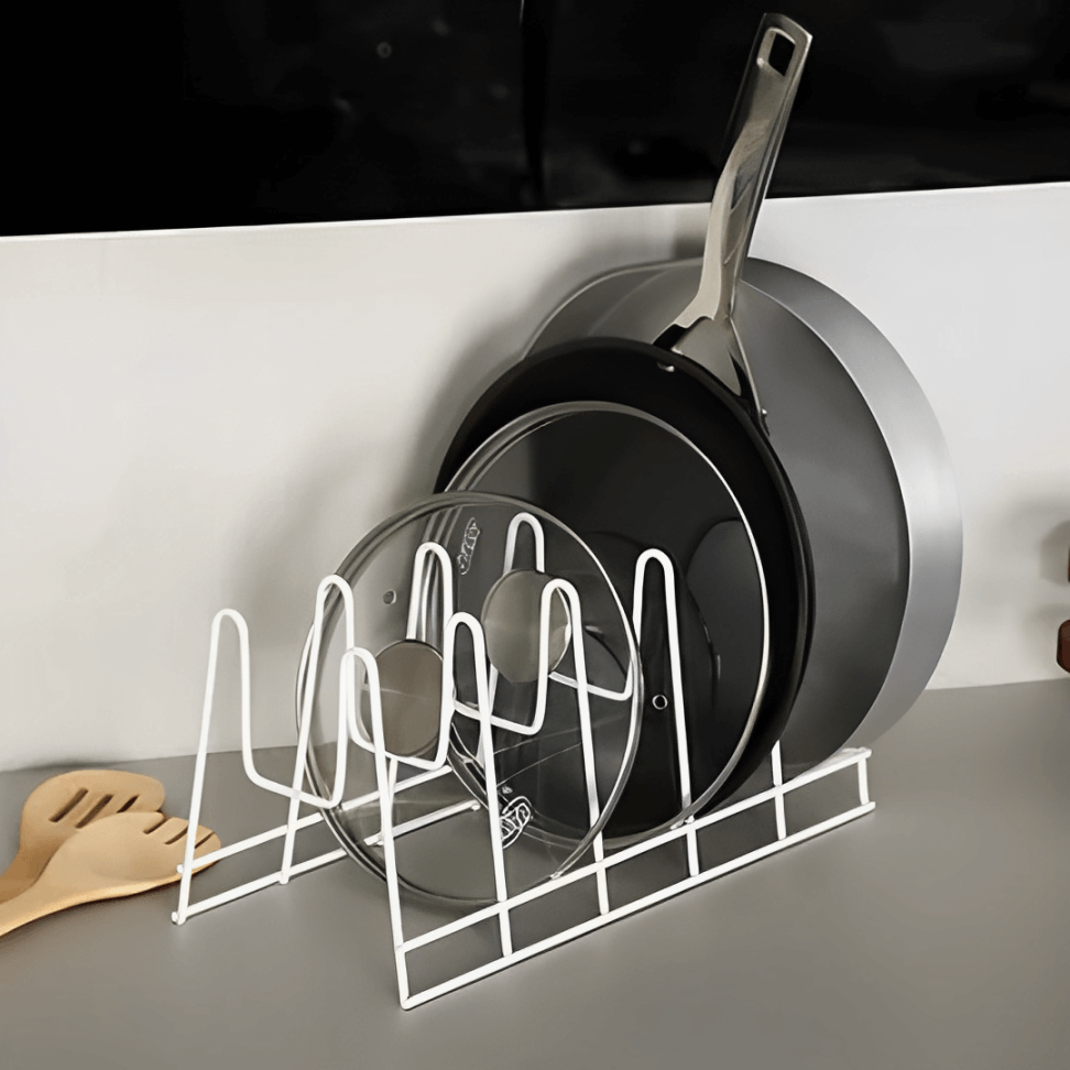 Suporte para Tampas, Formas e Travessas Essence Branco - 31 cm - Ela Decora