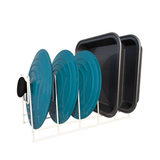 Suporte para Tampas, Formas e Travessas Essence Branco - 31 cm - Ela Decora