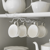 Suporte para Xícaras de Encaixar no Armário Cromado - Ela Decora