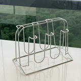 Suporte Porta 6 Copos Art Cook Cromado - Ela Decora