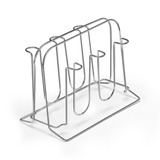 Suporte Porta 6 Copos Art Cook Cromado - Ela Decora