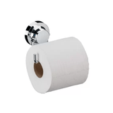Suporte Porta Papel Higiênico de Parede em Aço Com Ventosa Cromado Instalação Rápida - Ela Decora