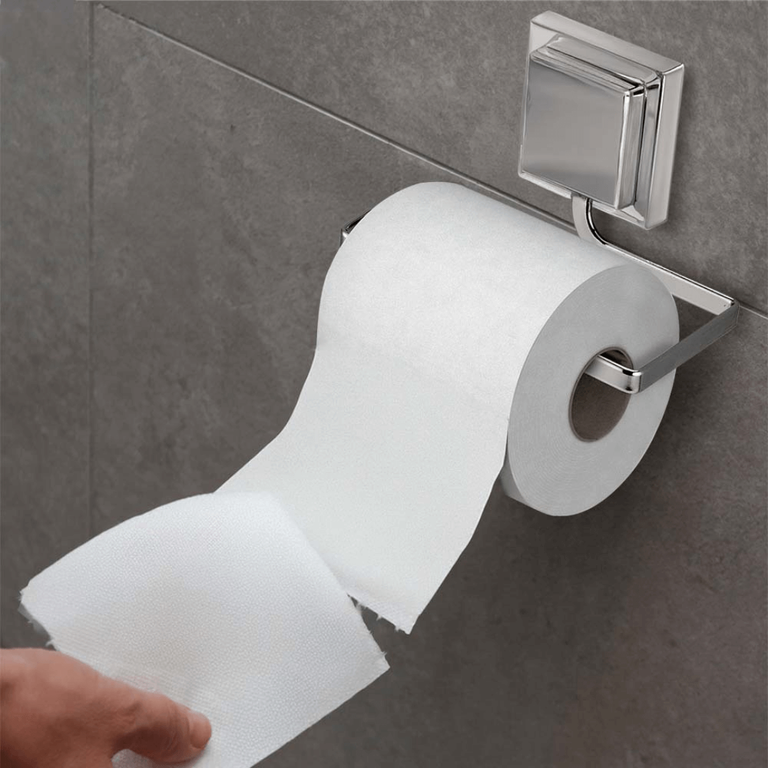Suporte Porta Papel Higienico de Piatina 3M Cromado - Ela Decora