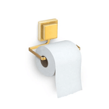 Suporte Porta Papel Higienico de Piatina 3M Dourado Fosco - Ela Decora