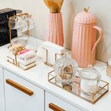 Suporte Porta Pires e Xícaras De Chá Rose Gold - 22,5 cm - Ela Decora