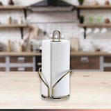 Suporte Porta Rolo de Papel Toalha Dourado - Ela Decora