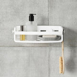 Suporte Porta Shampoo com Ventosa Branco - Ela Decora