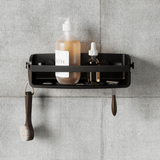 Suporte Porta Shampoo com Ventosa Preto - Ela Decora