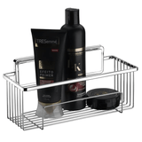 Suporte Porta Shampoo Fixação por Adesivo Cromado 28cm - Ela Decora