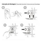 Suporte Shampoo Duplo Fixação Ventosa Rose Gold - Ela Decora