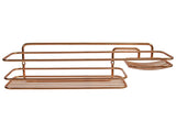 Suporte Shampoo Sabonete Parafuso de Parede com Gancho Móvel Rose Gold - Ela Decora