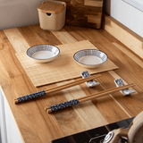 kit para comida japonesa com rashi e bowl