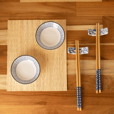 jogo de sushi com hashi bowl e jogo americano para comida asiatica