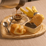 Tábua Bandeja Madeira Pinus Coração - 22 cm - Ela Decora