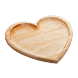 Tábua Bandeja Madeira Pinus Coração - 30 cm - Ela Decora