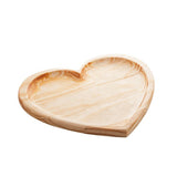 Tábua Bandeja Madeira Pinus Coração - 30 cm - Ela Decora