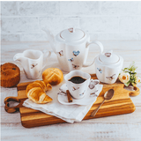 Tábua Bandeja Madeira Teca com Alça Coração - 47 cm - Ela Decora