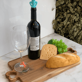 Tábua Bandeja Madeira Teca com Alça Coração - 47 cm - Ela Decora