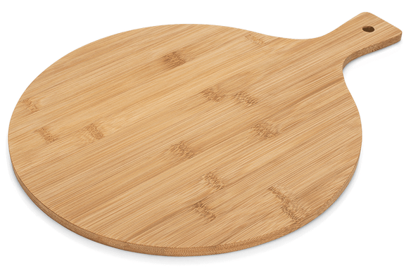 Tábua Corte Redonda Bambu Natural 40cm - Ela Decora