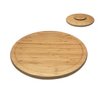 Tábua De Bambu Com Base Giratória - Ela Decora