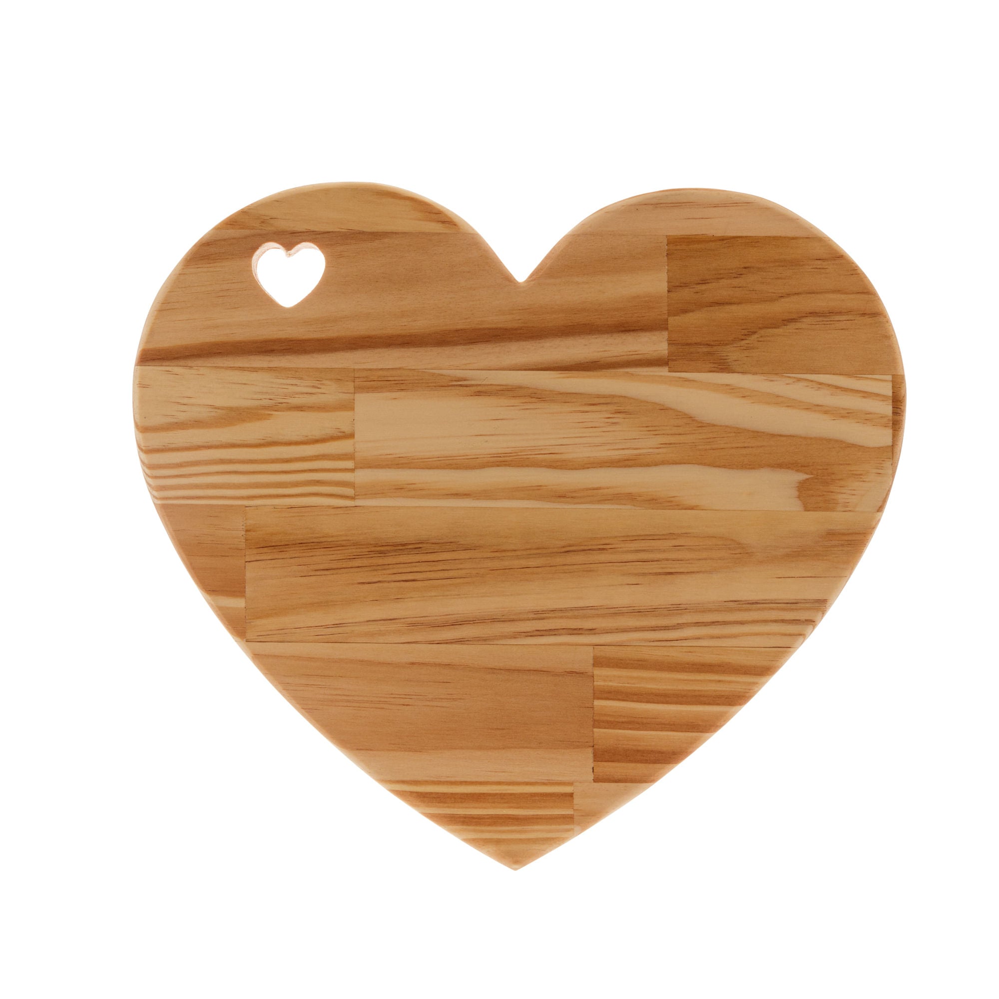 Tábua de Madeira Coração Pinus 33cm - Ela Decora